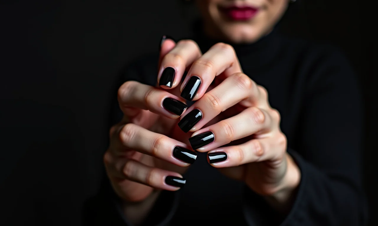 Mistério e elegância com esmaltes escuros.