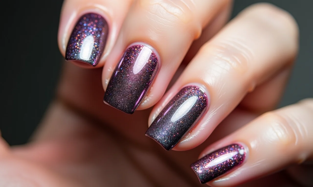 Mix de texturas nas unhas para o Carnaval.