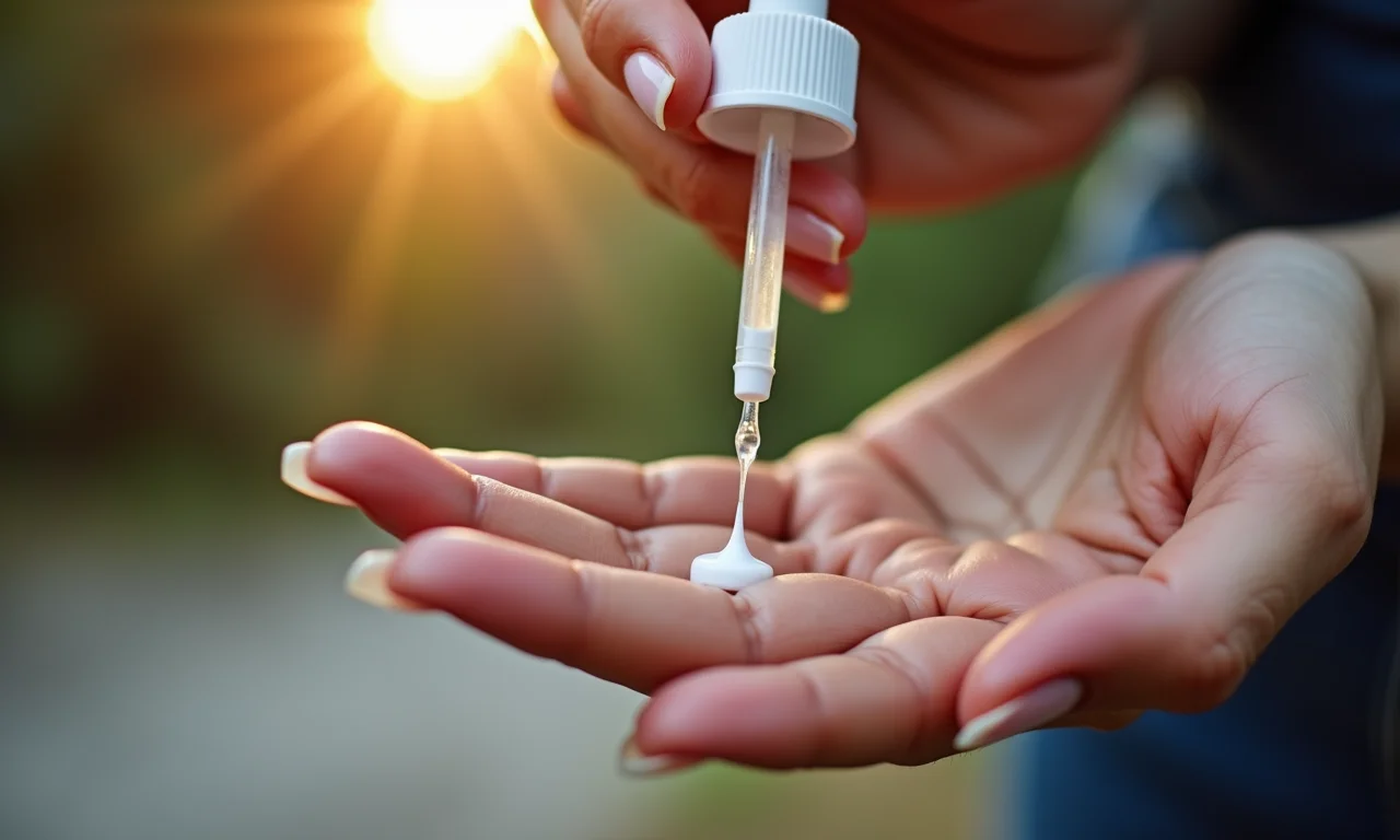 Mulher aplicando amolecedor em esmalte grosso.