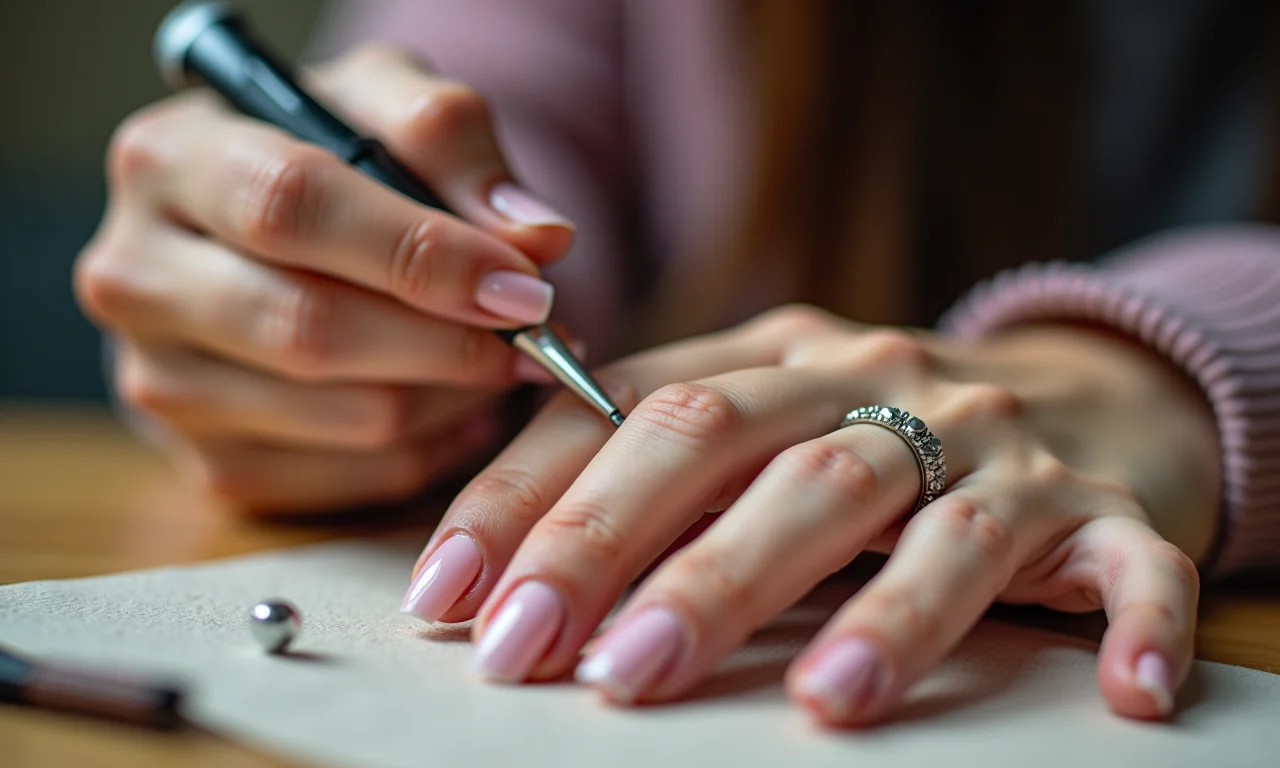 Mulher fazendo decoração espanhola em casa.