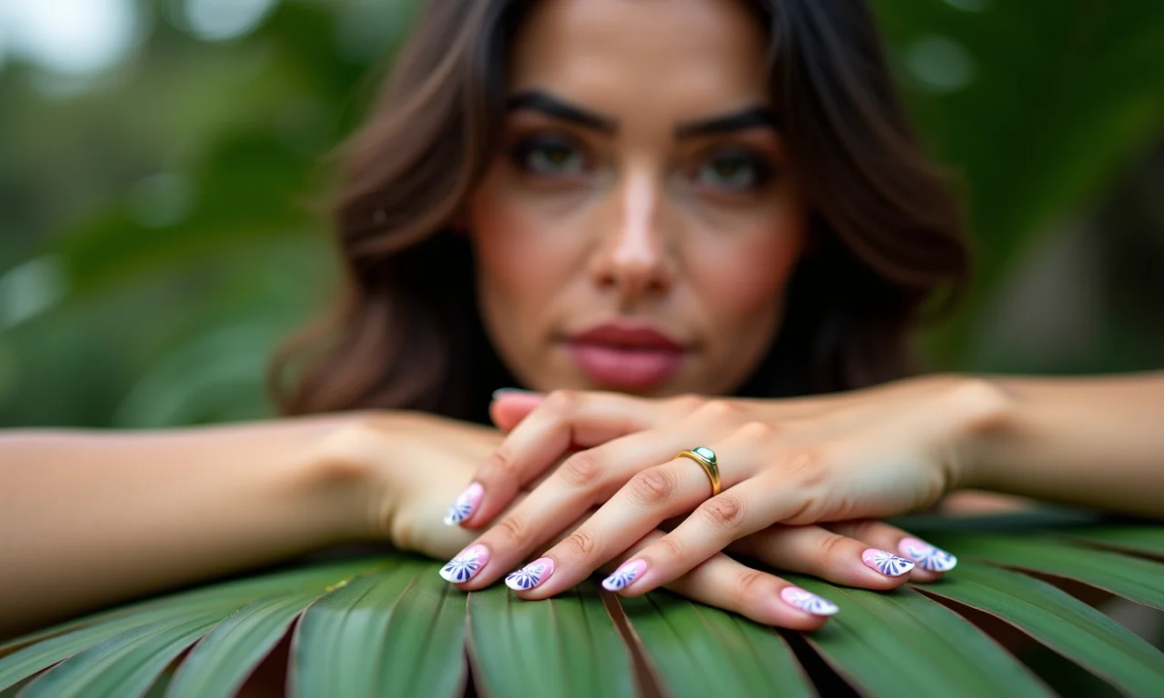 Nail art geométrica, a arte nas unhas.