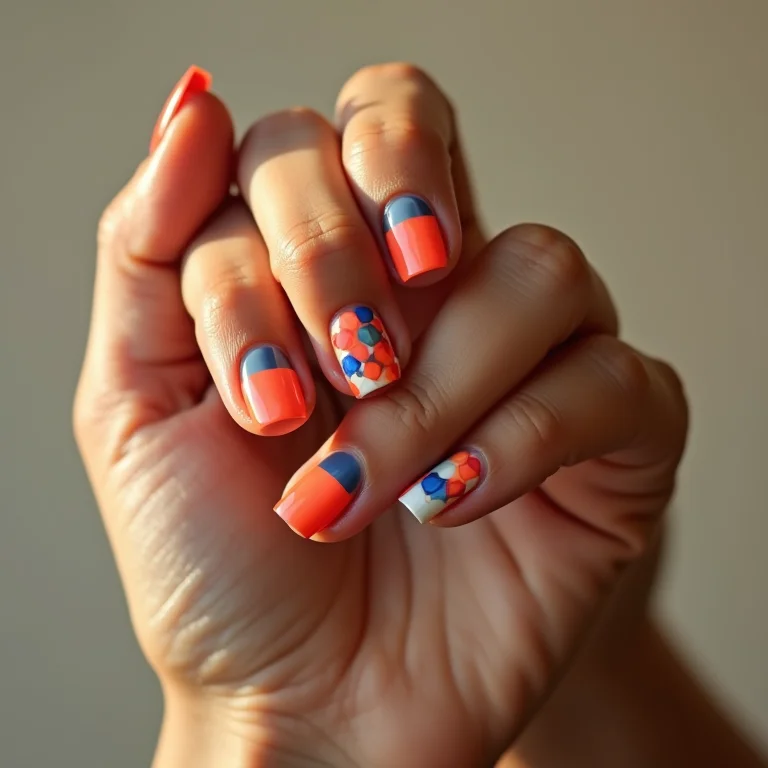 Nail art geométrica: inspirações e tutoriais