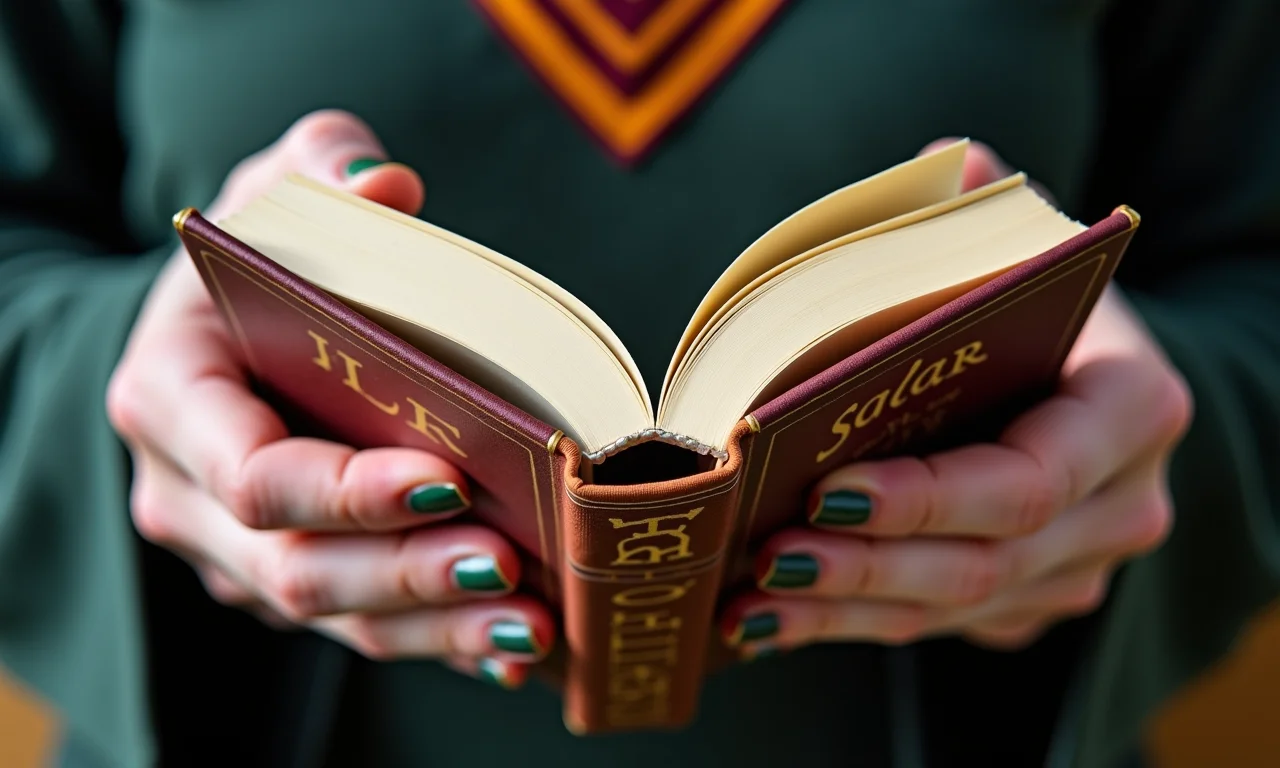 Nail art inspirada nos livros de Harry Potter.