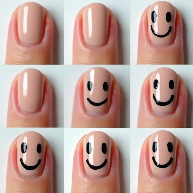 Passo a passo para unhas de carinhas perfeitas: guia prático.