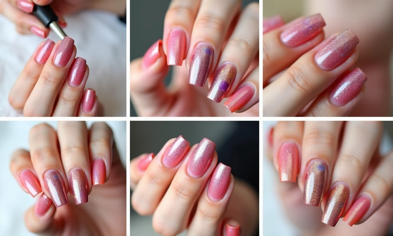 Passo a passo: unhas com glitter degradê para o Carnaval.