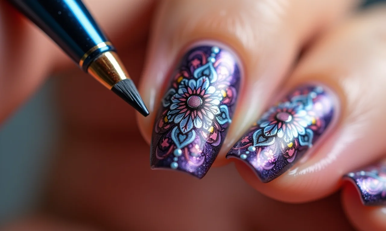 Pincel ponta fina Mandala, ideal para detalhes e desenhos precisos.