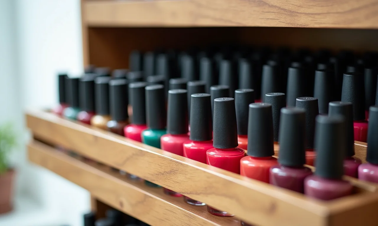 Porta-temperos usado para organizar esmaltes.