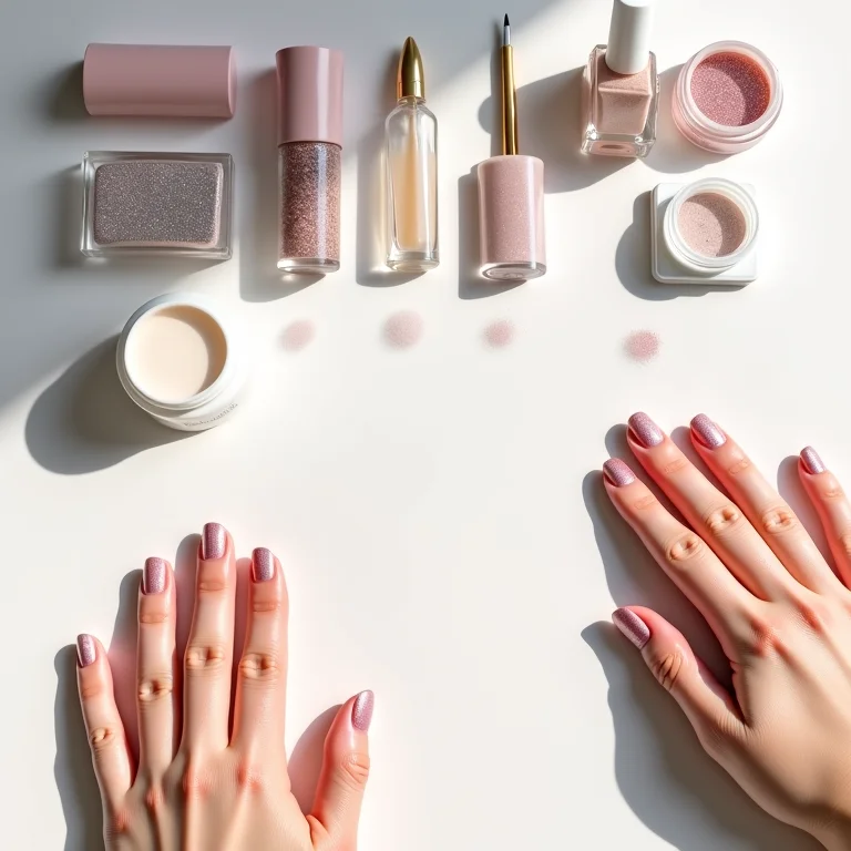 Praticidade e economia das unhas de fibra com glitter