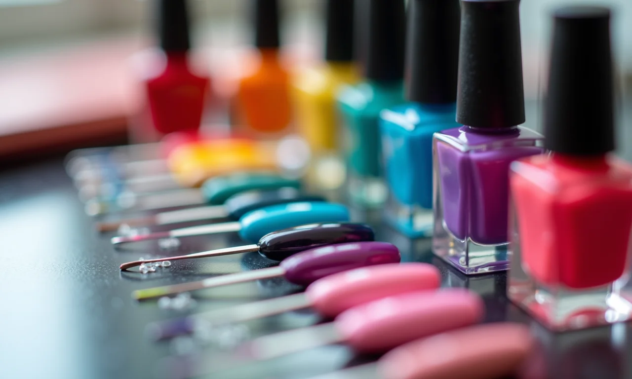 Produtos para unhas decoradas com tema LGBT.