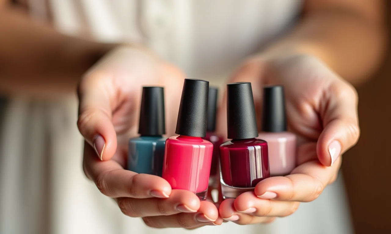 Reaproveitamento de embalagens para organizar esmaltes.