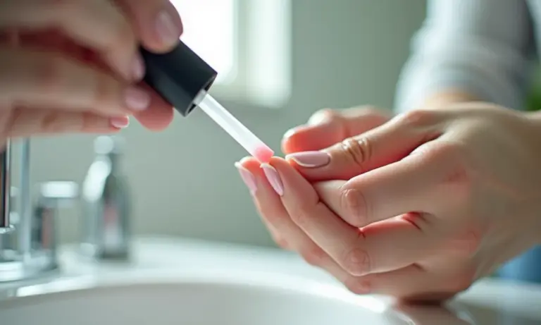 Remoção de esmalte em gel com álcool em gel em casa.
