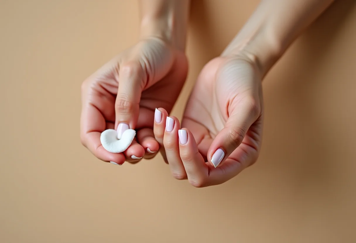 Remoção de esmalte sem acetona, unhas saudáveis