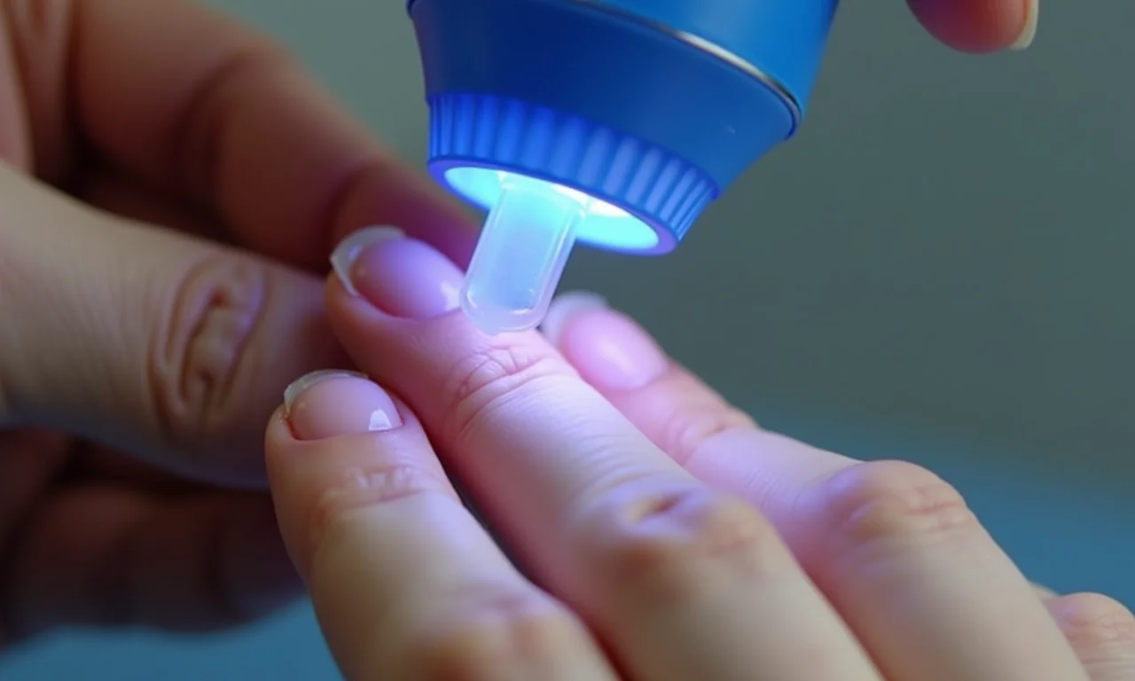 Remoção de gel UV/LED com removedor específico.