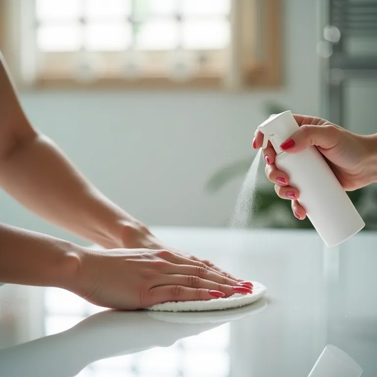 Removendo esmalte com desodorante spray