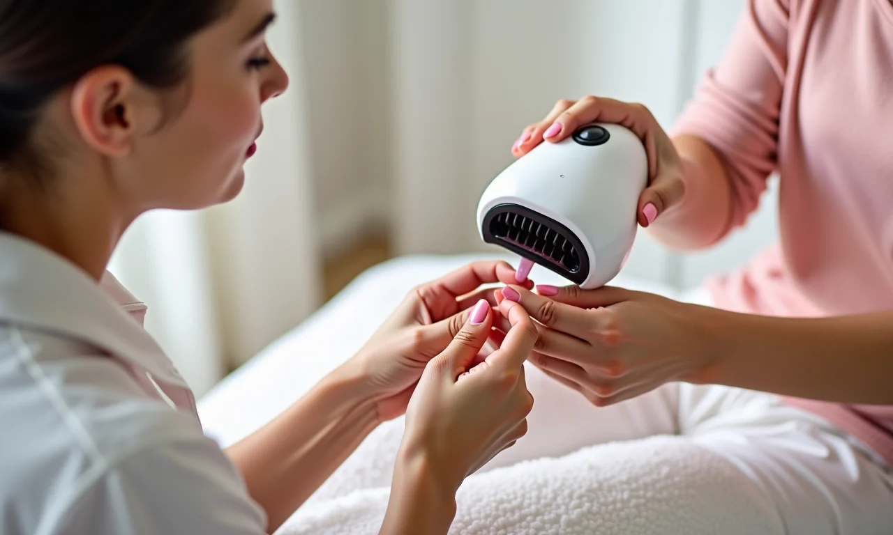 Secador de esmalte portátil para praticidade no dia a dia.