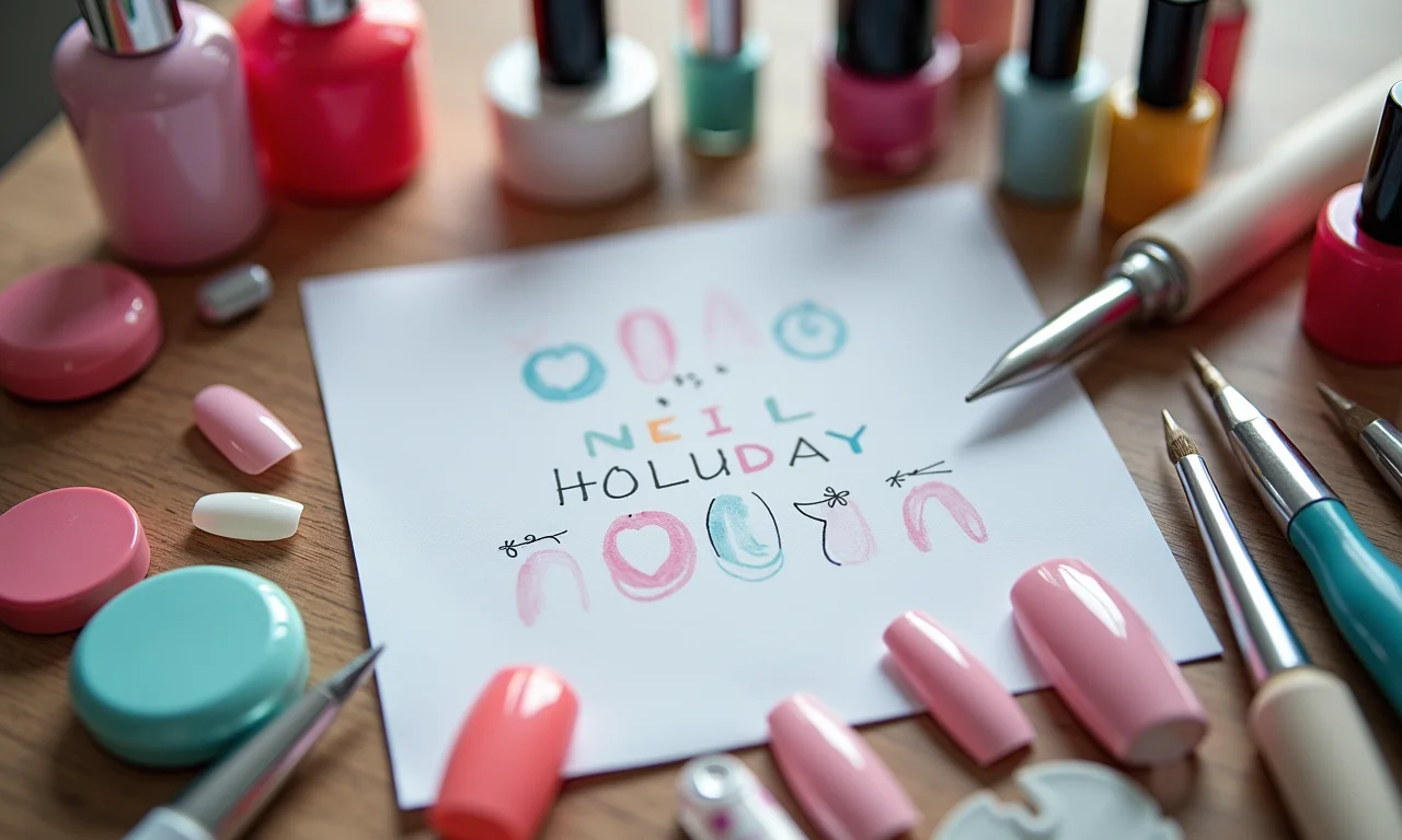 Tabela com ideias de unhas decoradas simples.