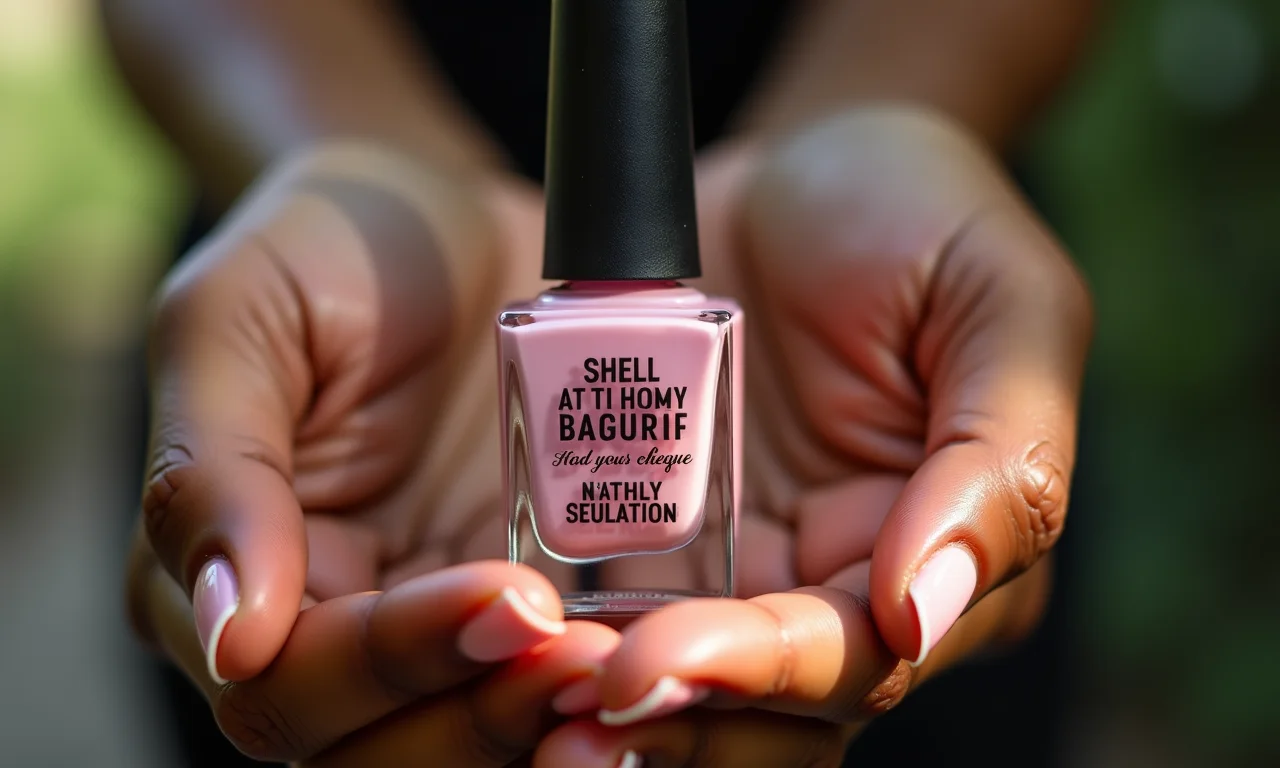 Tag personalizada com frase em esmalte.