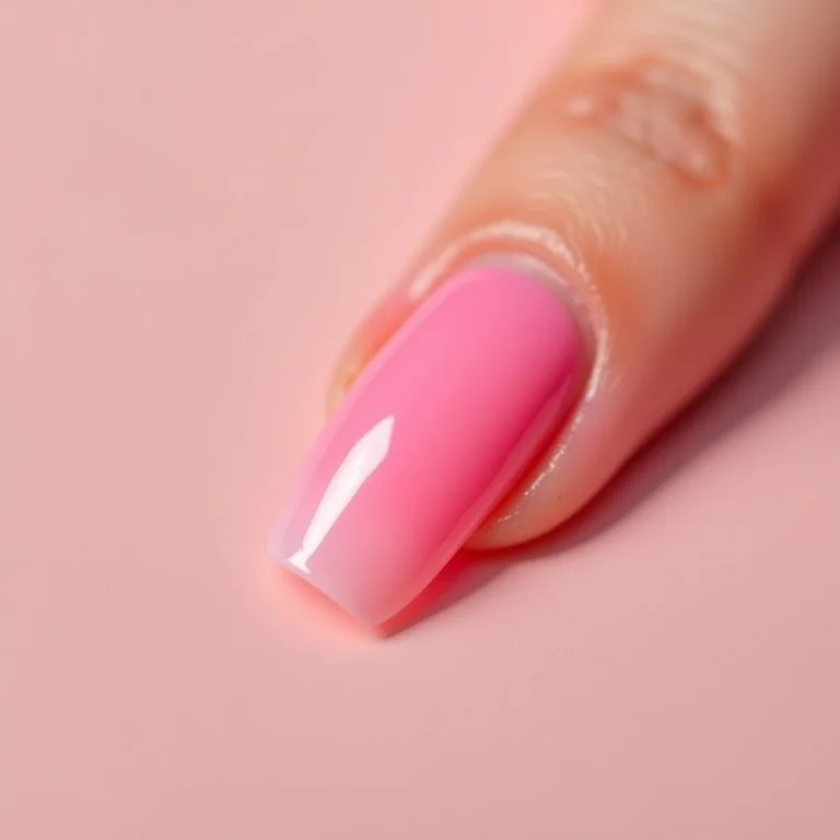 Teste de durabilidade da unha de gel encapsulada rosa