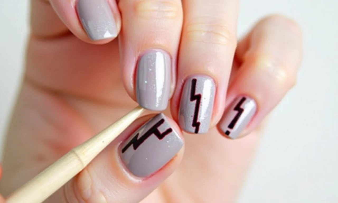 Tutorial de como fazer o raio do Harry Potter na unha.