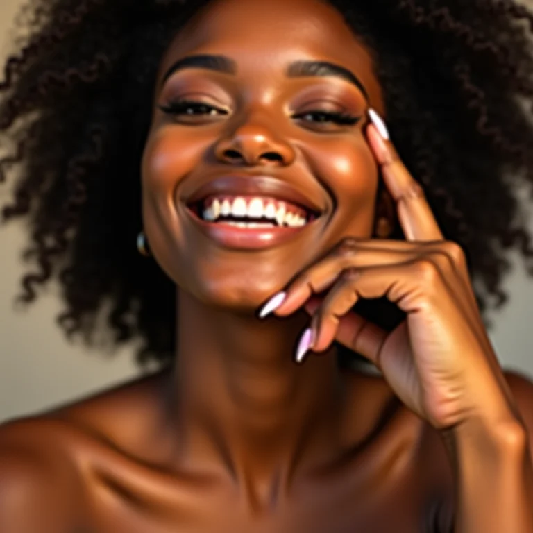 Unha limpa e sem glitter após a remoção