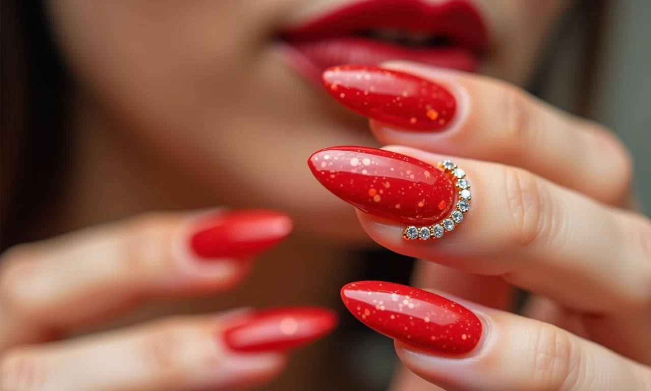 Unhas almond em cores clássicas que nunca saem de moda.