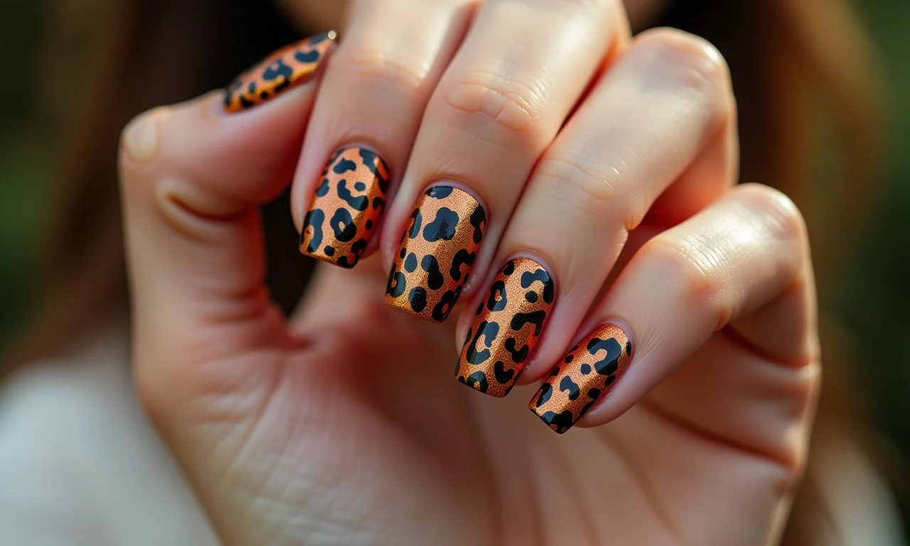 Unhas animal print: ousadia e estilo para o outono.