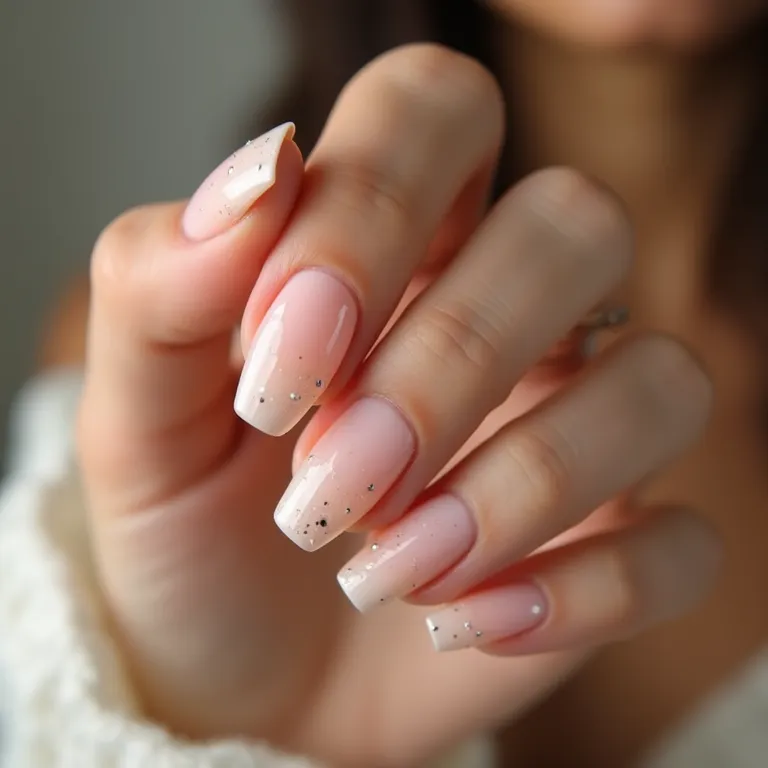 Unhas com desenhos minimalistas: linhas finas e pontos delicados.