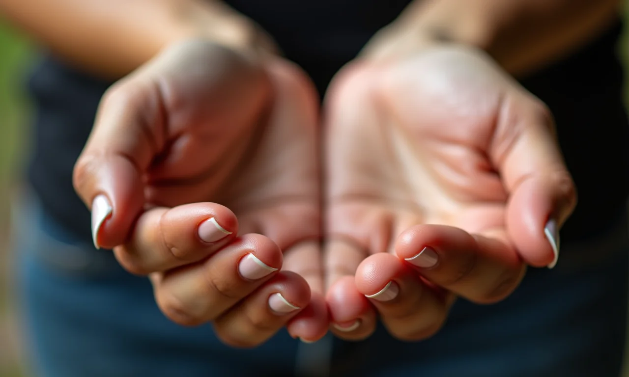 Unhas curtas e bem cuidadas.