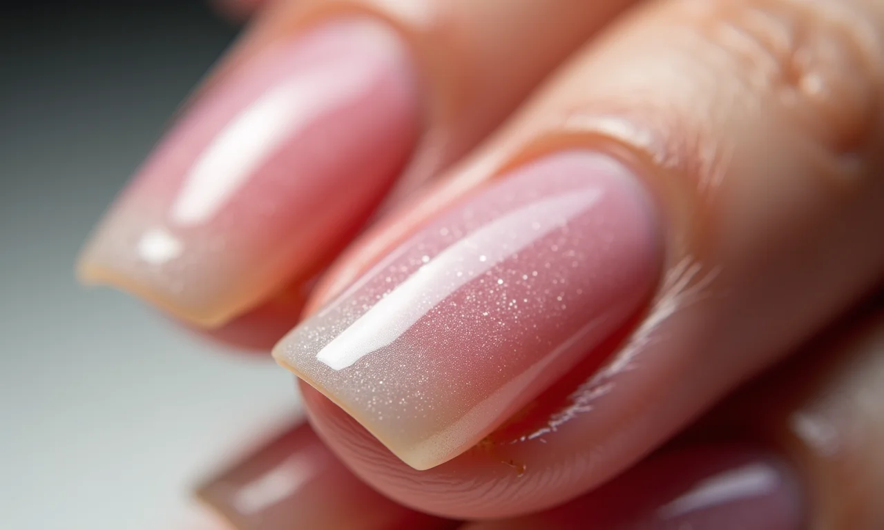Unhas danificadas após uso de álcool em gel.