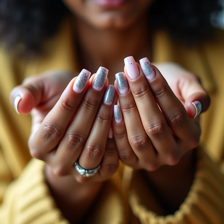 Unhas de fibra personalizadas com desenhos artísticos