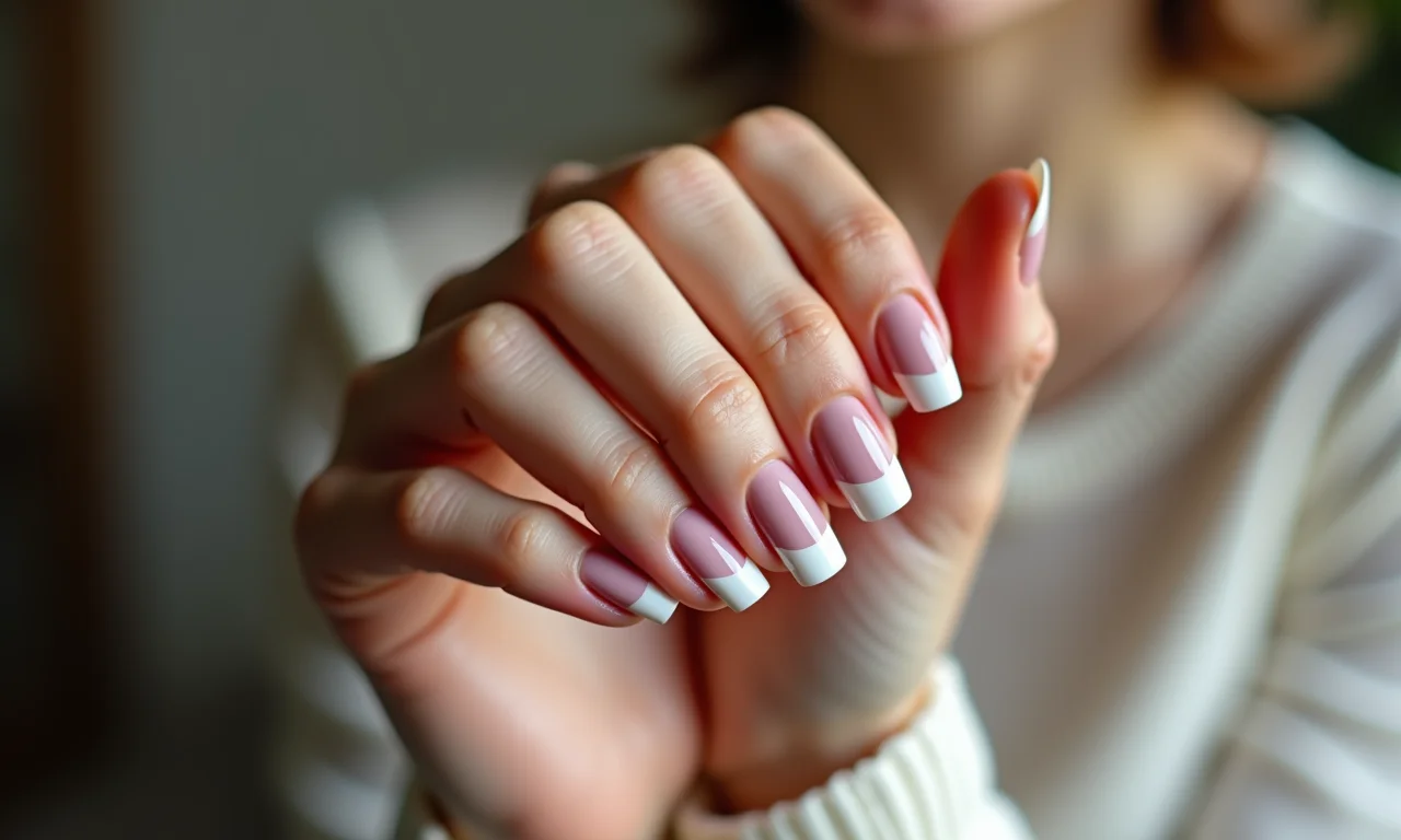 Unhas de gel com francesinha clássica: a escolha ideal para elegância e durabilidade.