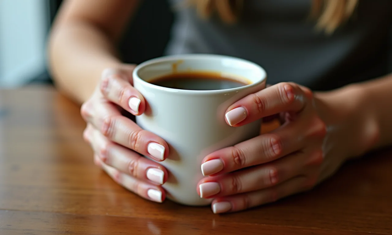 Unhas de gel redondas neutras: elegância e praticidade.
