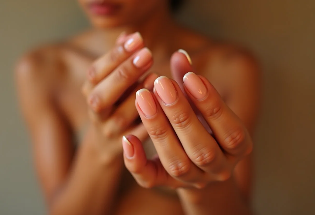 Unhas de gel simples e elegantes