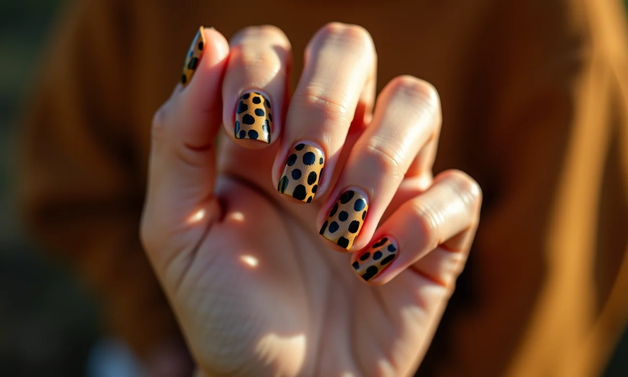 Unhas de oncinha clássicas em mãos femininas com estilo brasileiro vibrante.