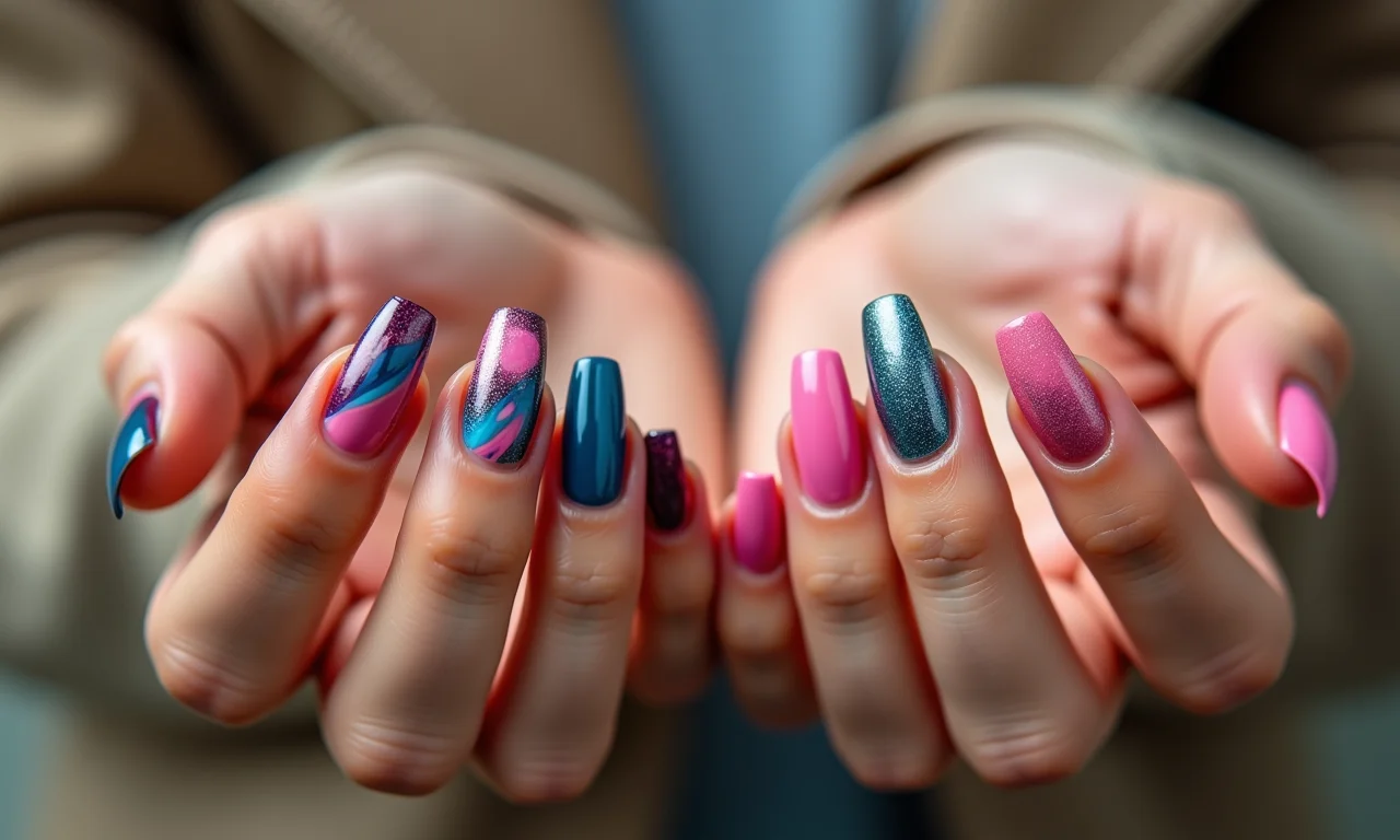 Unhas decoradas 2026: design moderno e colorido.