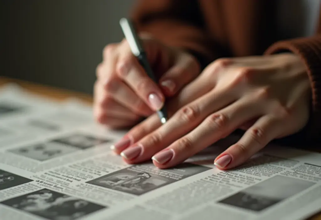 Unhas decoradas com jornal, tutorial passo a passo