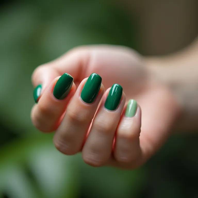 Unhas decoradas em verde com dicas da especialista.