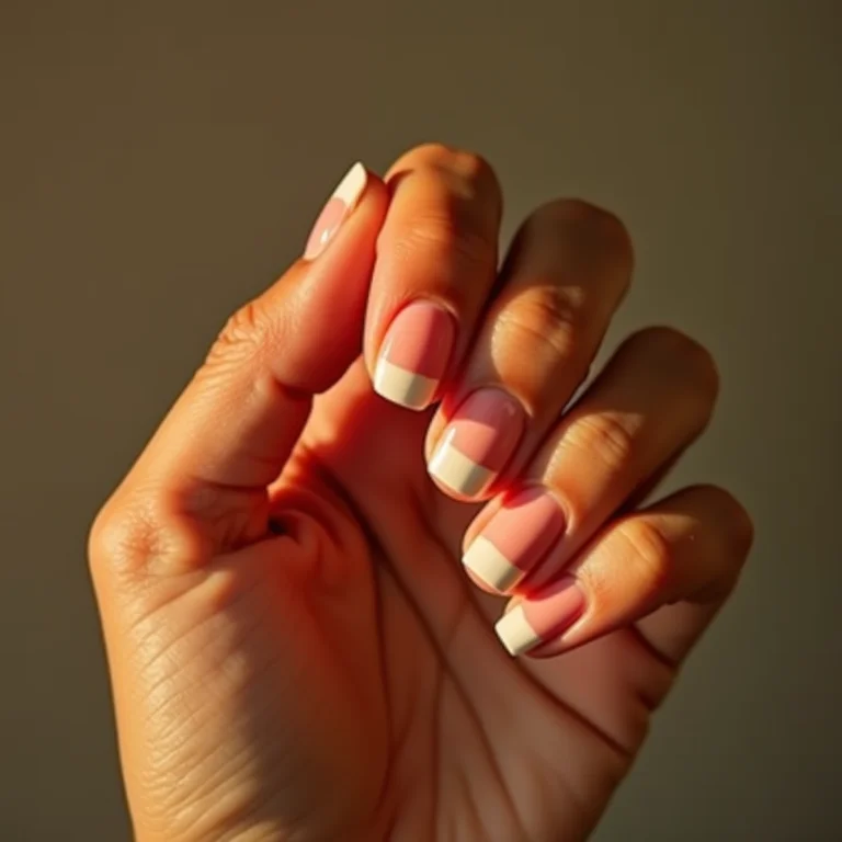 Unhas degradê com duas cores