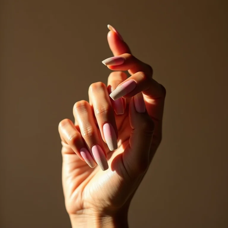 Unhas degradê vertical