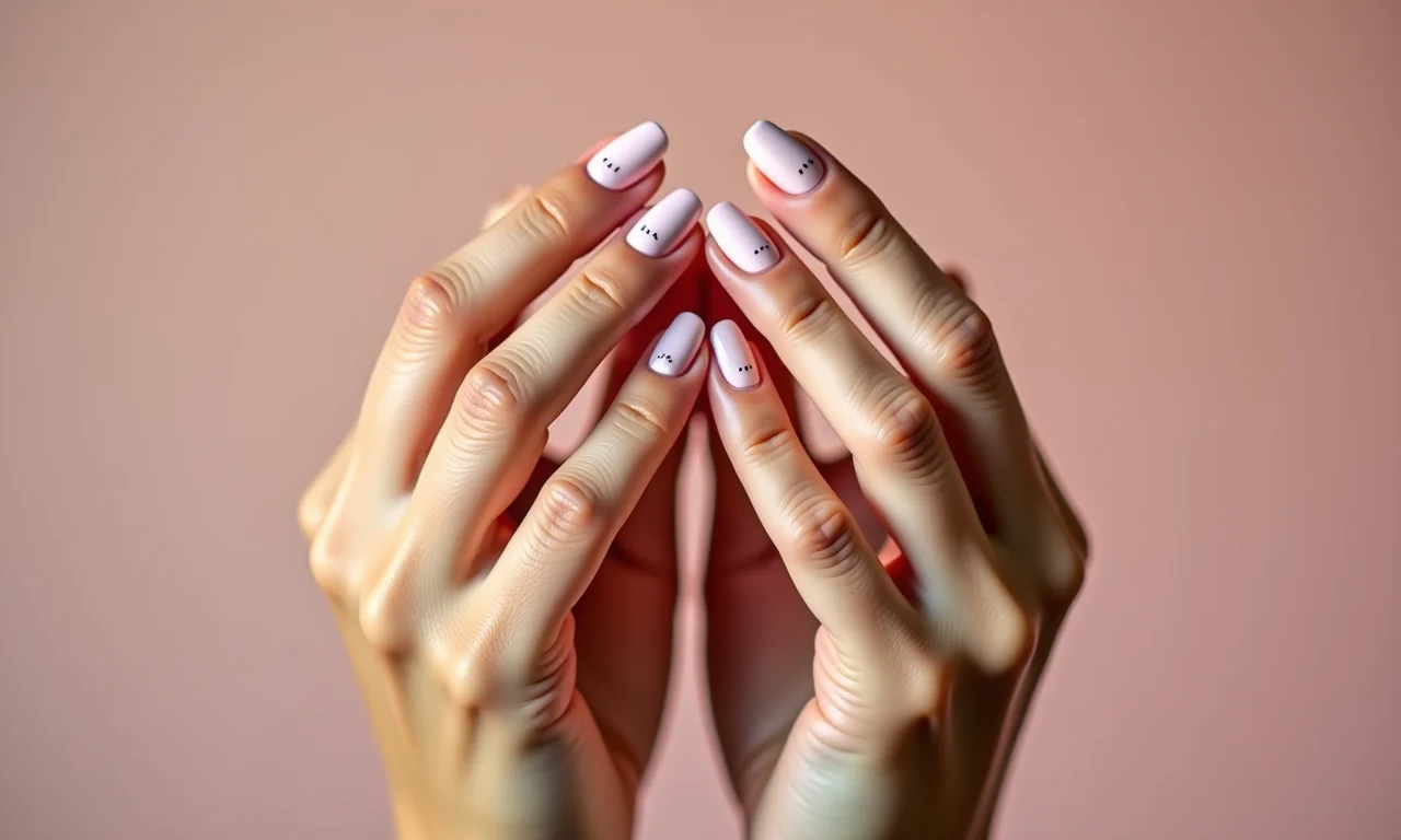 Unhas minimalistas com elegância e simplicidade.