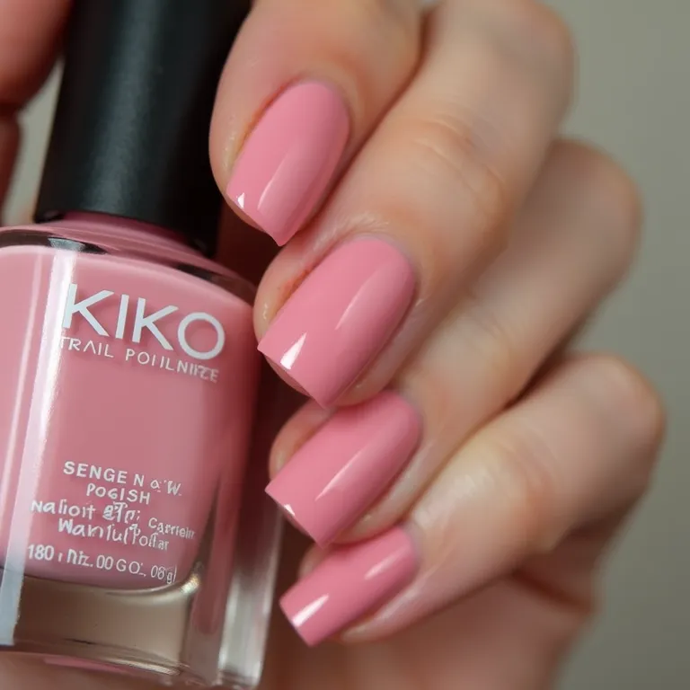 Unhas perfeitas com esmalte Kiko após alguns dias.