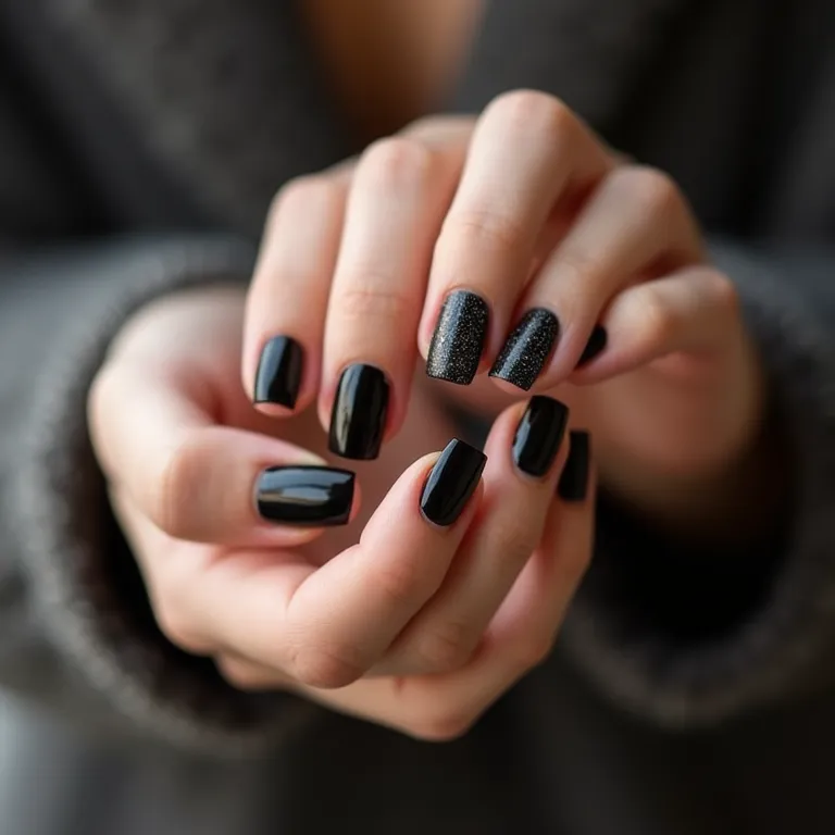 Unhas pretas impecáveis