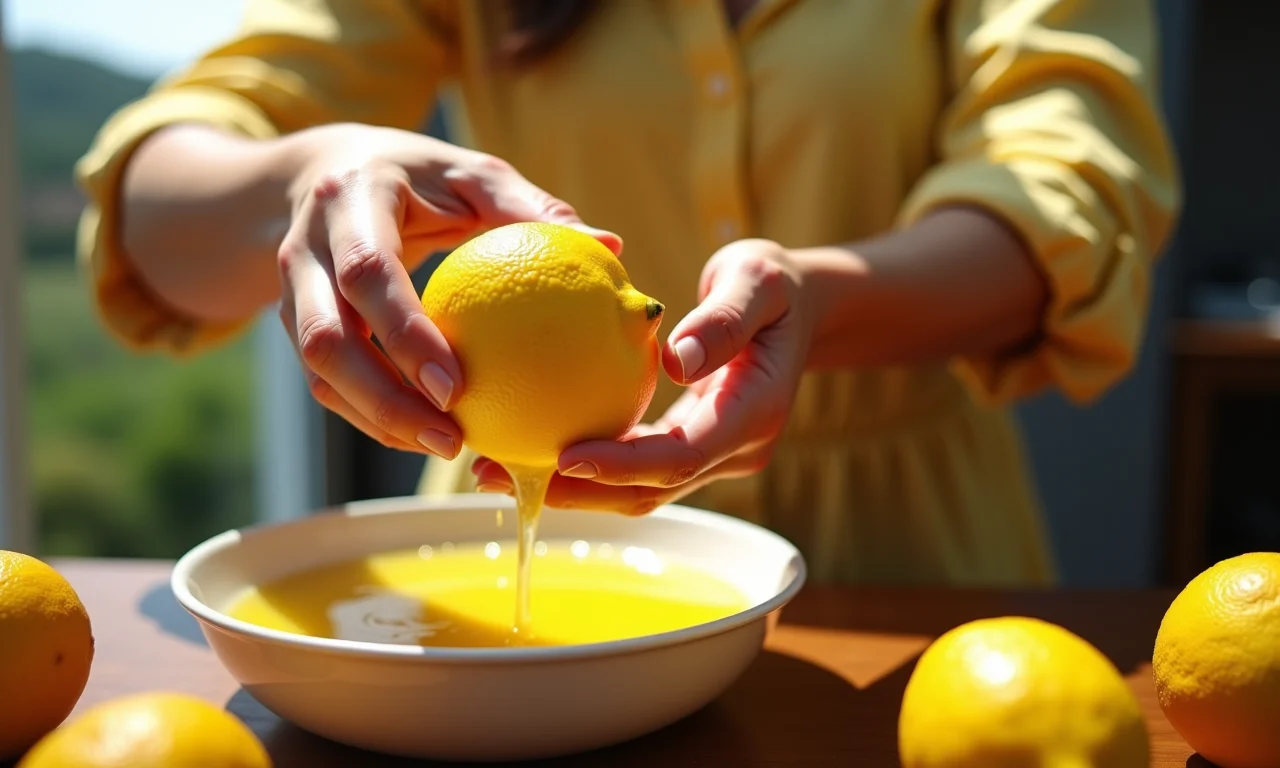 Uso moderado de limão para clarear unhas amareladas.