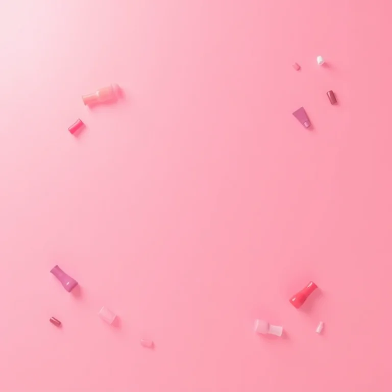 Variedade de cores de esmalte em composição flat lay