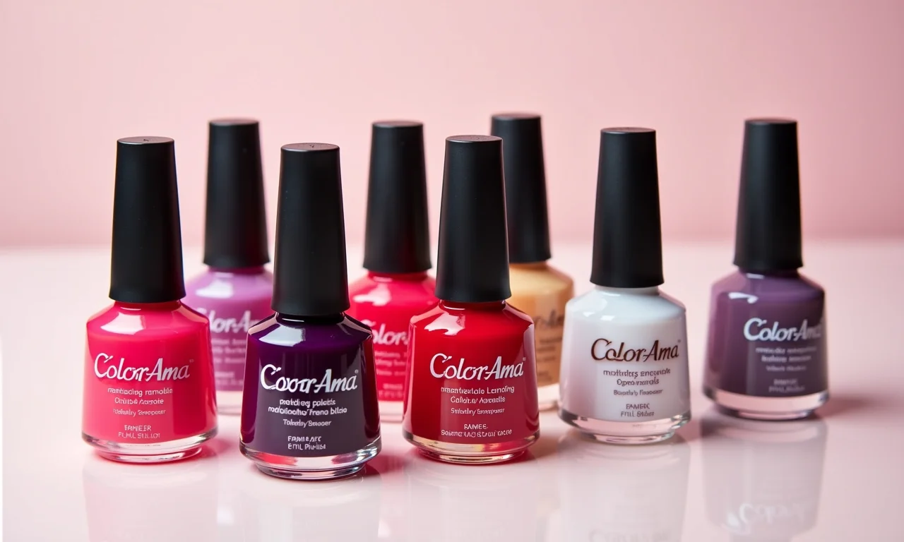 Variedade de esmaltes em gel Colorama.