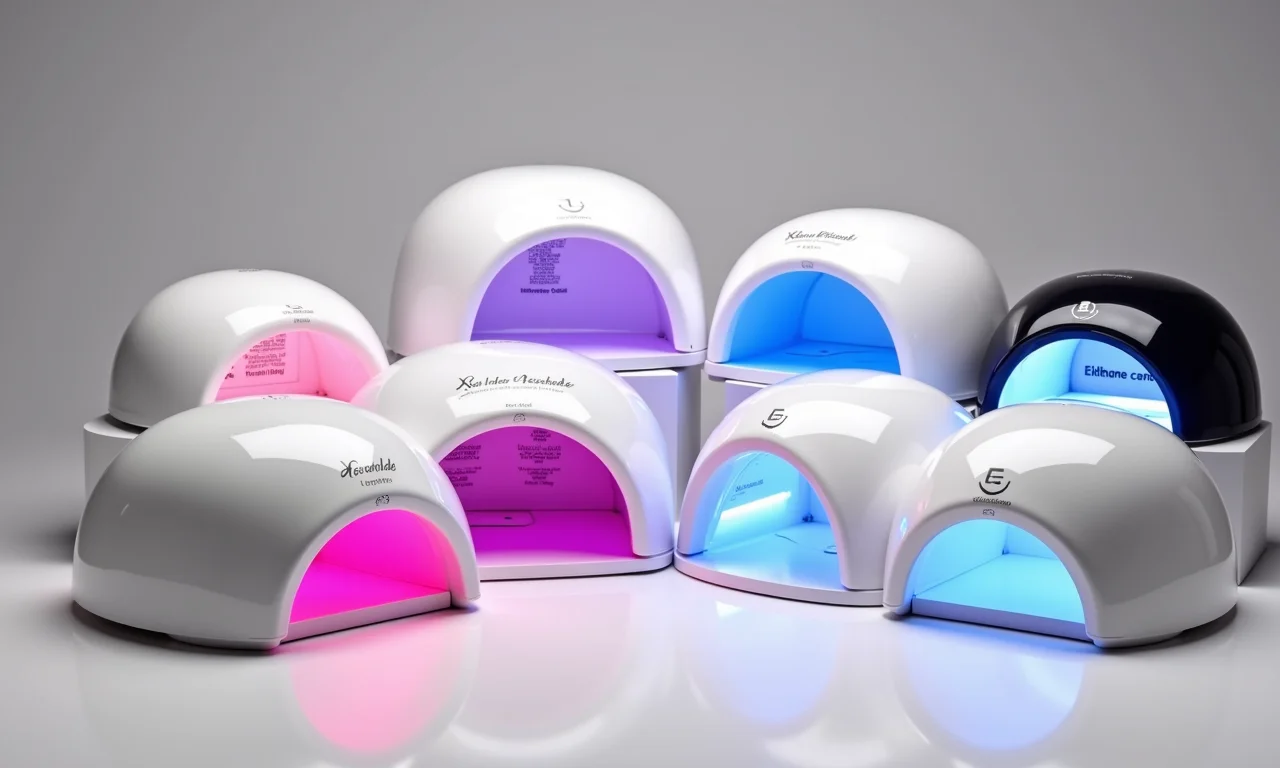 Variedade de marcas de máquinas de unha de gel disponíveis.