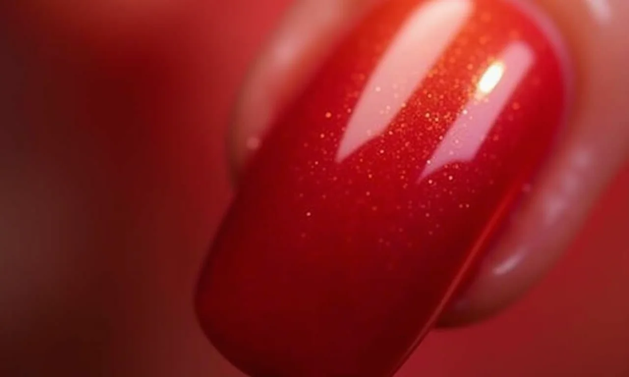 Vermelho metalizado com efeito degradê.