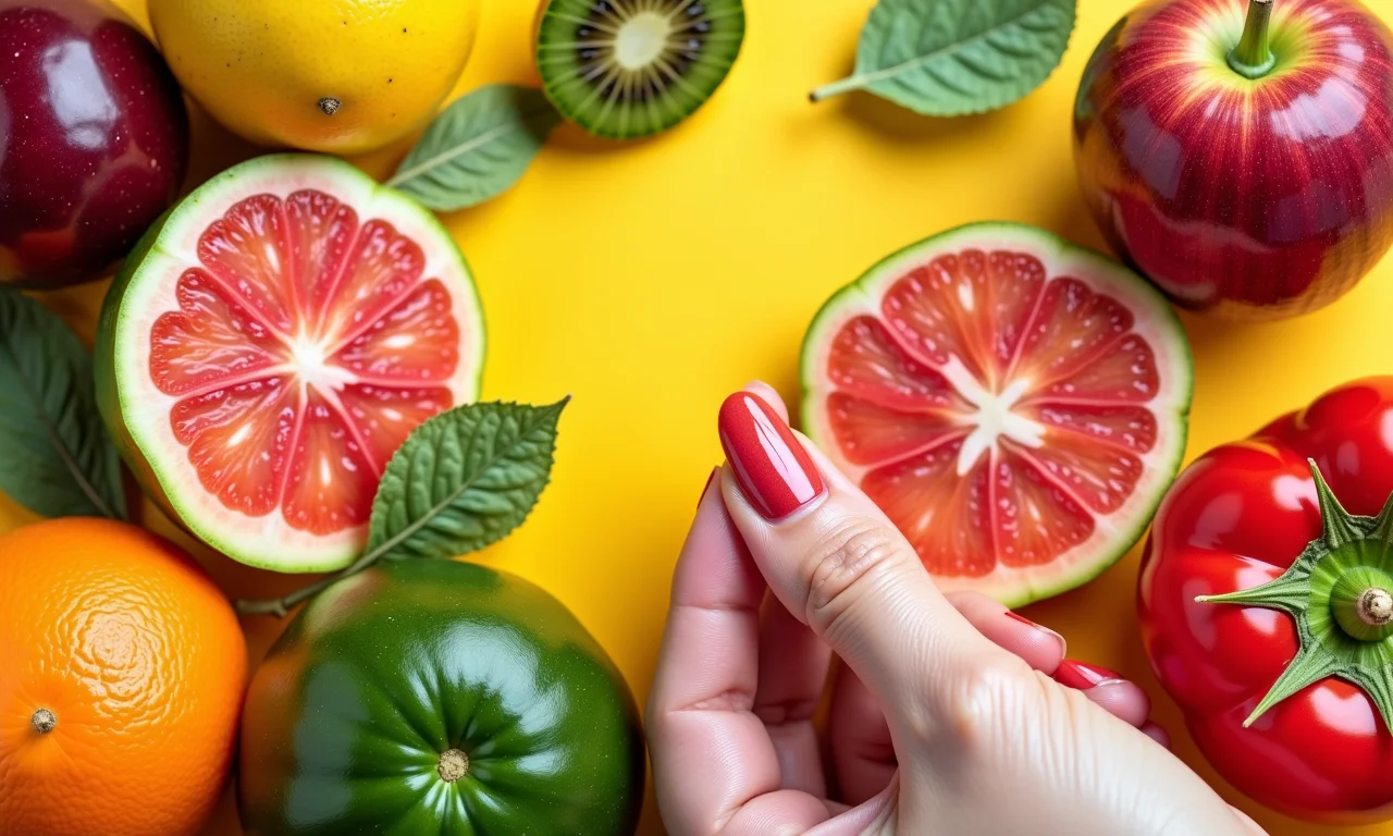 Vitaminas essenciais para unhas fortes e saudáveis.
