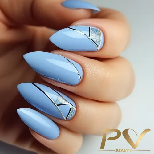 Adesivos Geométricos Azuis: Arte Simplificada e Cheia de Estilo - inspiração