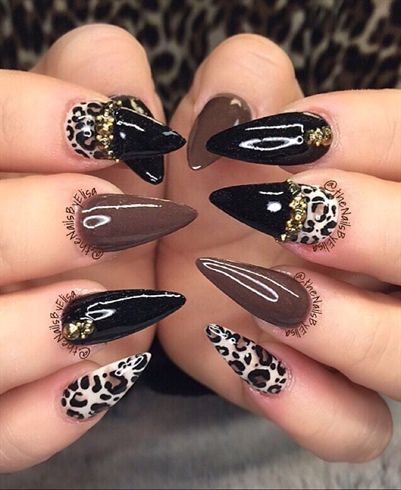Leopard print nails, Animal print nails ...